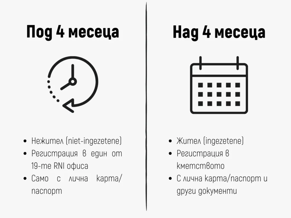 Документи за адресна регистрация в Холандия - инфографика
